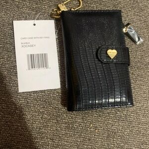 Betsey Johnson Black Wallet with Gold Accents